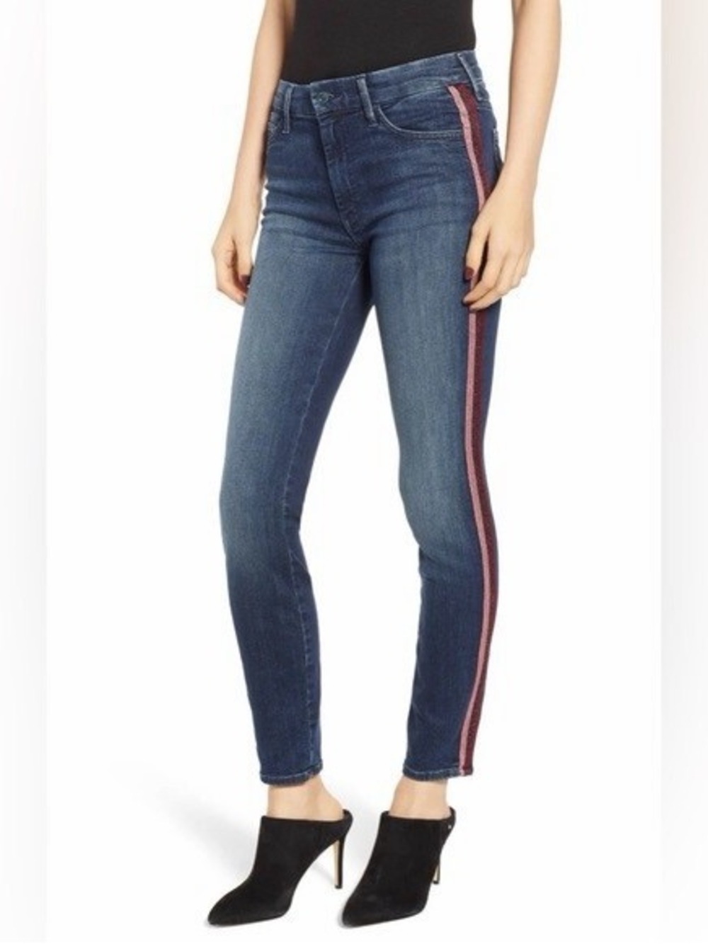 Mother high waisted looker here kitty kitty glitter racer